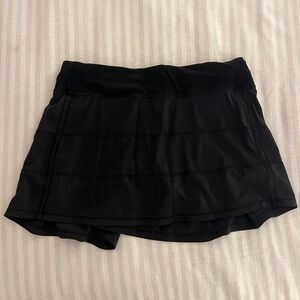 Black Lululemon Pace Rival Skirt